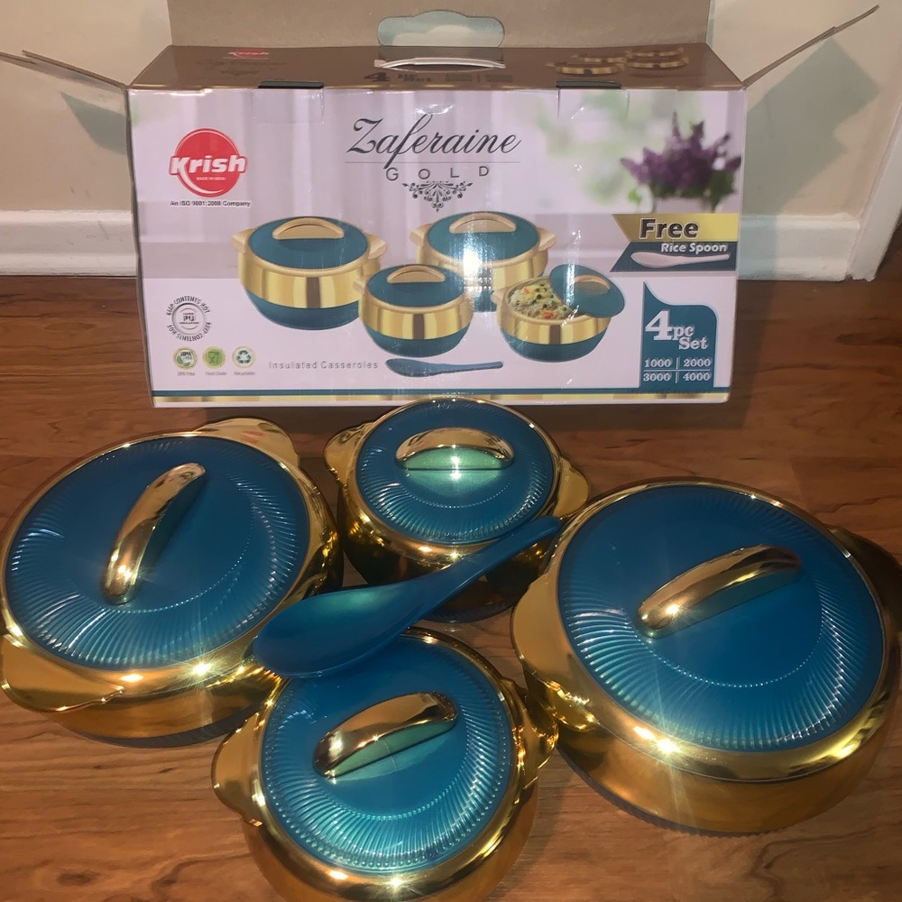Krish ZAFERAINE Insulated Containers (4pcs)